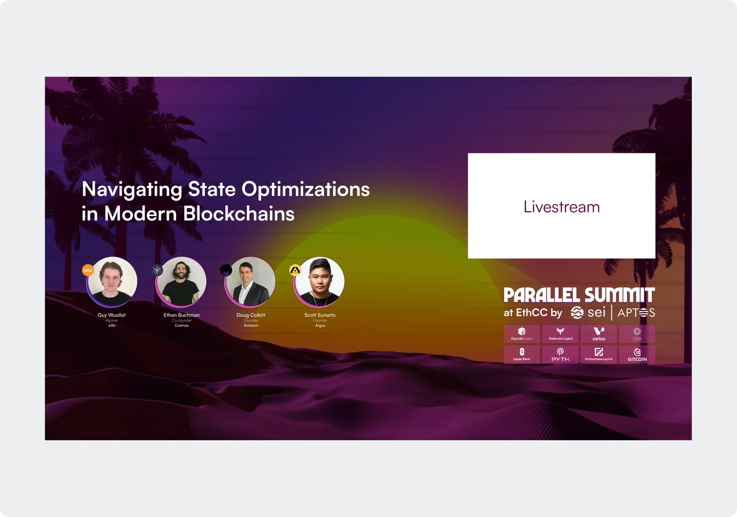 Parallel Summit Speaker Livestream Overlay